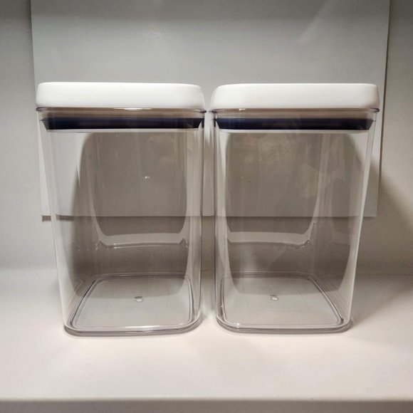 NEW Set of 2 Pantry Kitchen Food Storage with Lids Canister Storage Organization - Picture 5 of 11